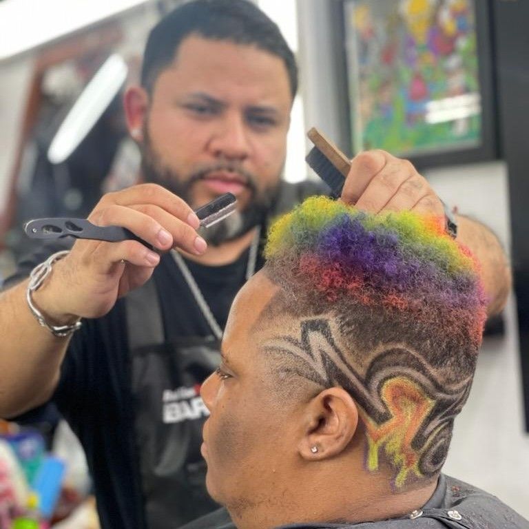 Precision haircut at EDNICE718 barbershop Brooklyn